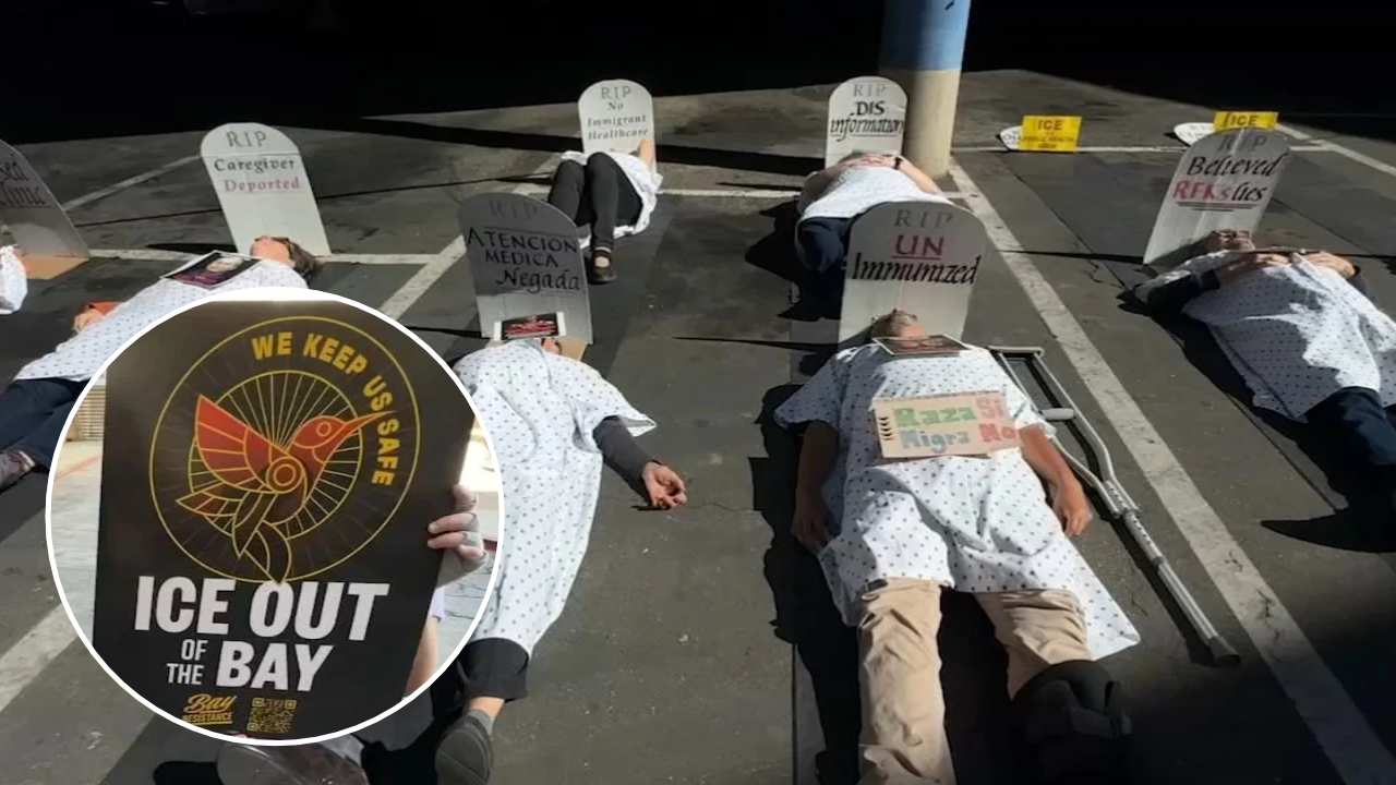Activists demand end to ICE activity at Oakland's Eastmont Mall, stage 'die-in' demonstration
— ABC 7 Bay Area