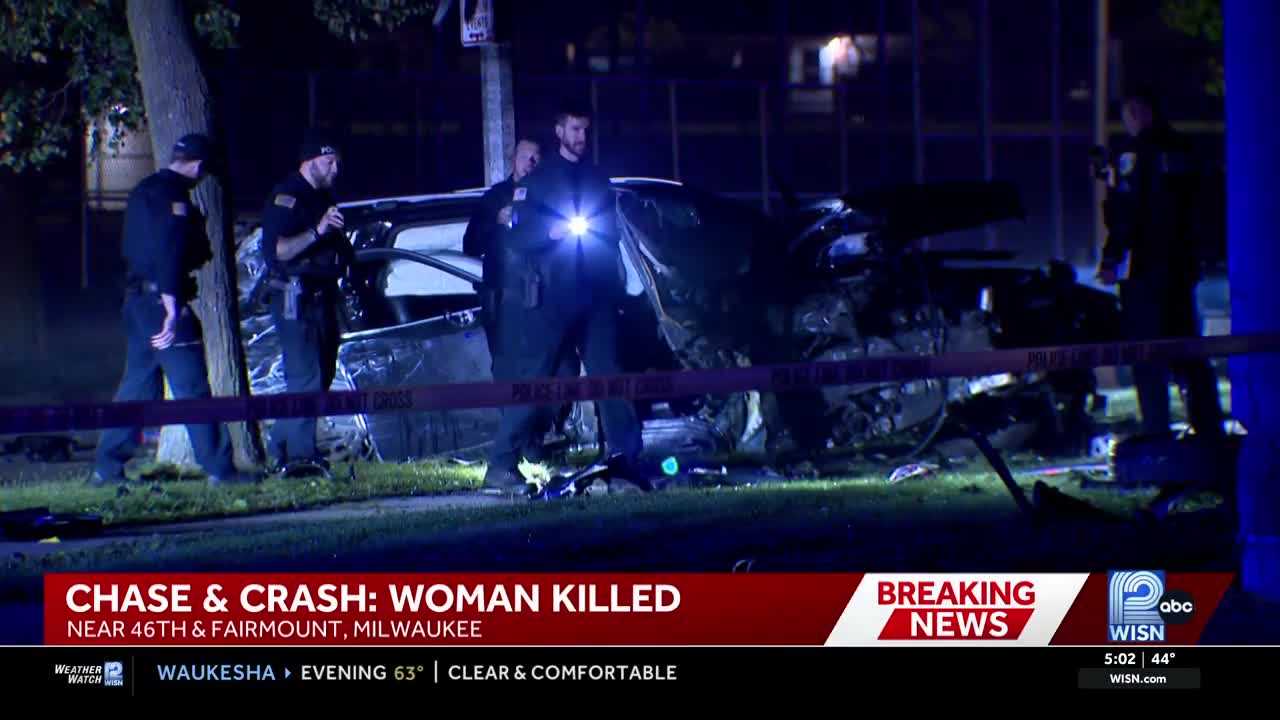 Woman killed after police chase from Germantown ends in Milwaukee crash — WISN 12 Milwaukee, Ponte Vedra Beach Community news