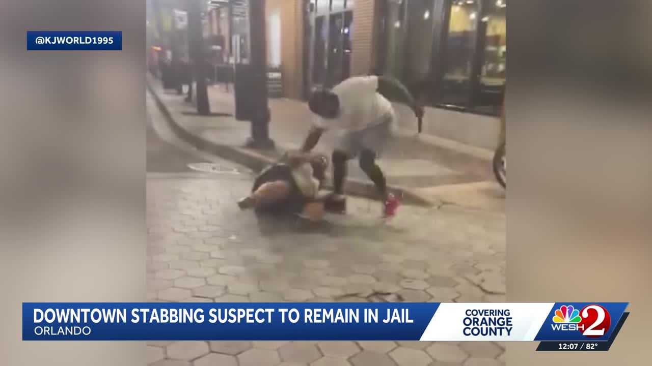 Downtown Orlando stabbing suspect ordered to remain in jail without bond — WESH 2 Orlando, Ponte Vedra Beach Business news