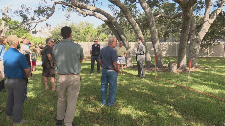 St. Johns County leaders host 'King Tide Tour' at flooded park in Butler Beach — First Coast News Local